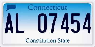 CT license plate AL07454