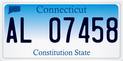 CT license plate AL07458