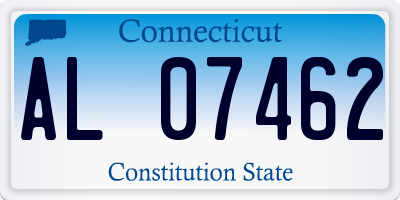 CT license plate AL07462