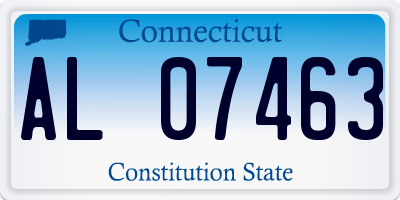 CT license plate AL07463