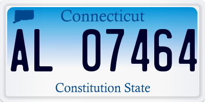 CT license plate AL07464