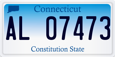 CT license plate AL07473