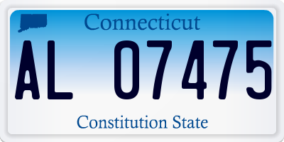 CT license plate AL07475