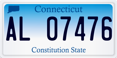 CT license plate AL07476