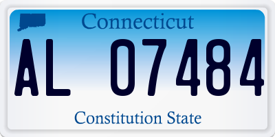 CT license plate AL07484