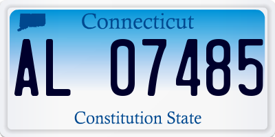 CT license plate AL07485