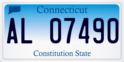 CT license plate AL07490
