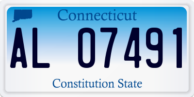 CT license plate AL07491