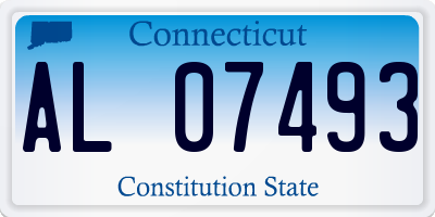 CT license plate AL07493