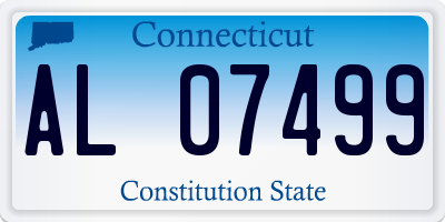CT license plate AL07499