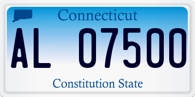 CT license plate AL07500