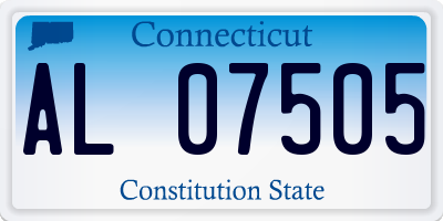 CT license plate AL07505