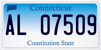 CT license plate AL07509