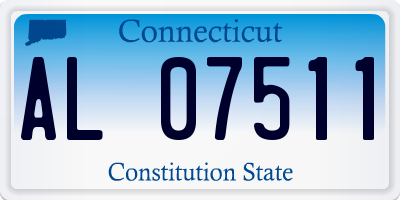 CT license plate AL07511