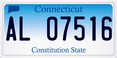 CT license plate AL07516