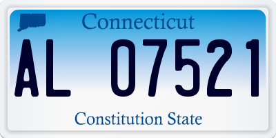 CT license plate AL07521