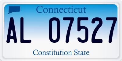 CT license plate AL07527
