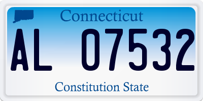 CT license plate AL07532