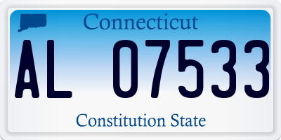 CT license plate AL07533