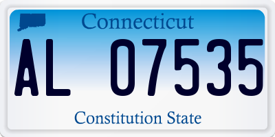CT license plate AL07535