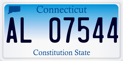 CT license plate AL07544