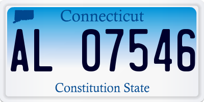 CT license plate AL07546