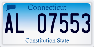 CT license plate AL07553