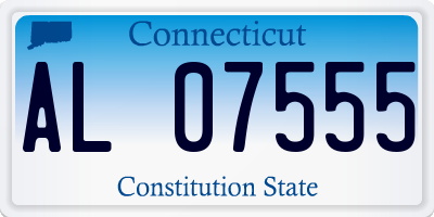 CT license plate AL07555