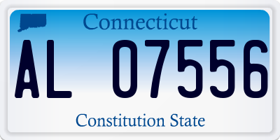 CT license plate AL07556