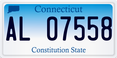 CT license plate AL07558