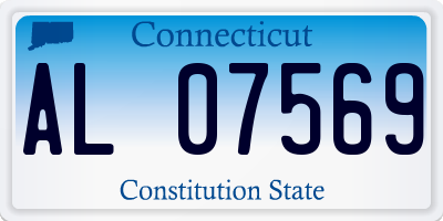 CT license plate AL07569