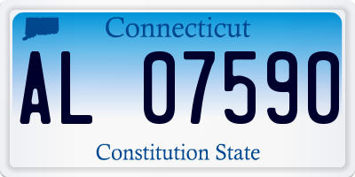 CT license plate AL07590