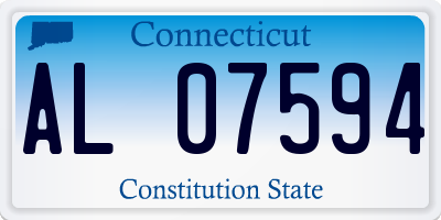 CT license plate AL07594