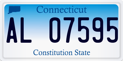 CT license plate AL07595