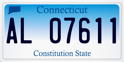 CT license plate AL07611