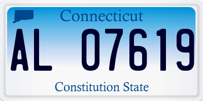 CT license plate AL07619