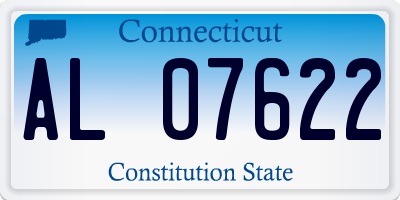CT license plate AL07622