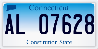 CT license plate AL07628