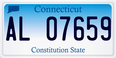 CT license plate AL07659