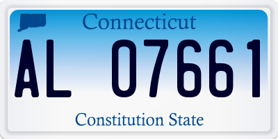 CT license plate AL07661