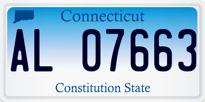 CT license plate AL07663