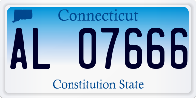 CT license plate AL07666