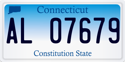 CT license plate AL07679