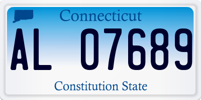 CT license plate AL07689