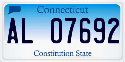 CT license plate AL07692