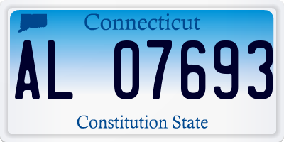 CT license plate AL07693