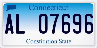 CT license plate AL07696