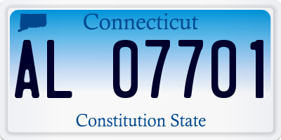CT license plate AL07701