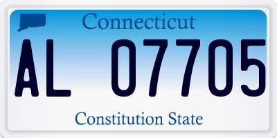 CT license plate AL07705