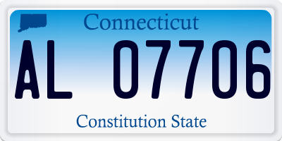 CT license plate AL07706